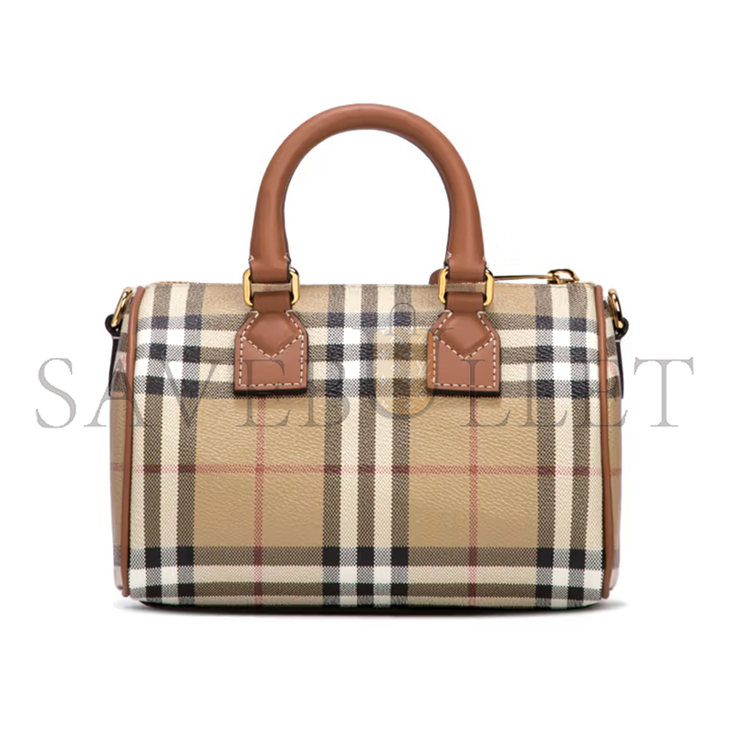 BURBERRY MINI CHECK BOWLING BAG 80713571 (18.5*12*11cm)